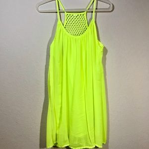 Bright Yellow Swimsuit Coverup